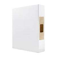 LUME - Sliding Door Edge Pull - Brass in Unlacquered Satin Brass