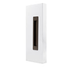 Windsor LUME sliding door flush pull in brushed chrome finish mounted on a modern interior door.