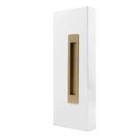 Windsor LUME sliding door flush pull in matte black finish, designed for modern interior sliding doors.