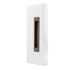 Windsor LUME sliding door flush pull in matte black finish, modern handle for interior sliding doors.