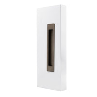 Windsor LUME sliding door flush pull in matte black finish, modern handle for interior sliding doors.
