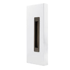 Windsor LUME sliding door flush pull in orange finish, sleek modern handle for interior sliding doors.