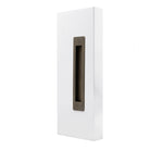 Windsor LUME sliding door flush pull in brushed bronze finish, sleek modern handle for interior sliding doors.