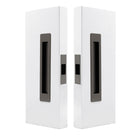 Windsor LUME sliding door flush pull passage set with green finish, modern design, suitable for interior sliding doors.