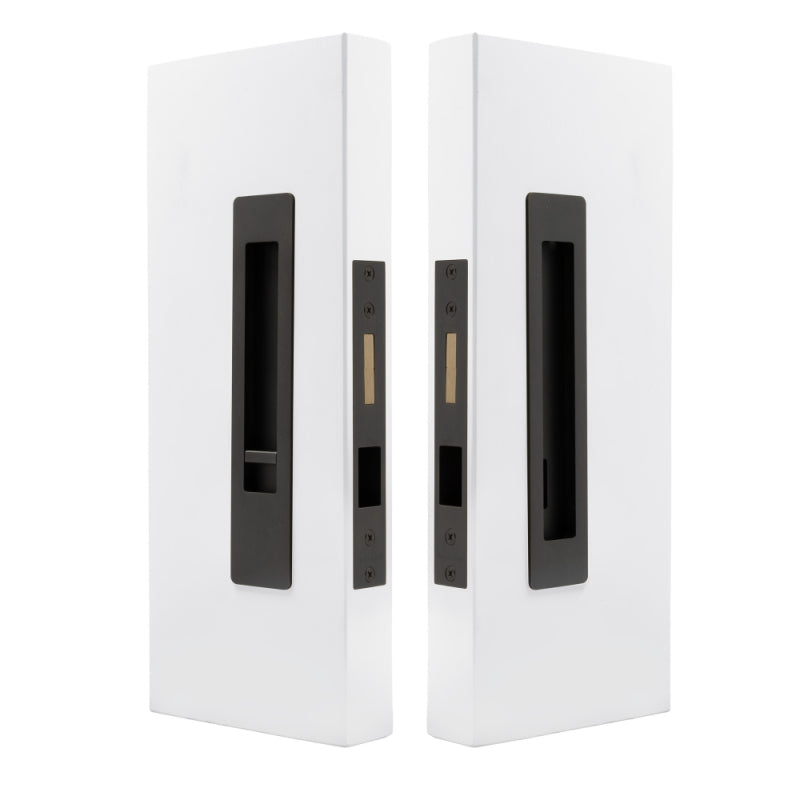LUME - Privacy Set - 35mm Doors - Integrated - Snib/Release - 200mm  in Dark Roman Brass
