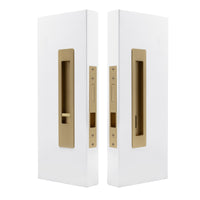 LUME - Privacy Set - Integrated - Snib/Release - 200mm  in Matt Satin Brass