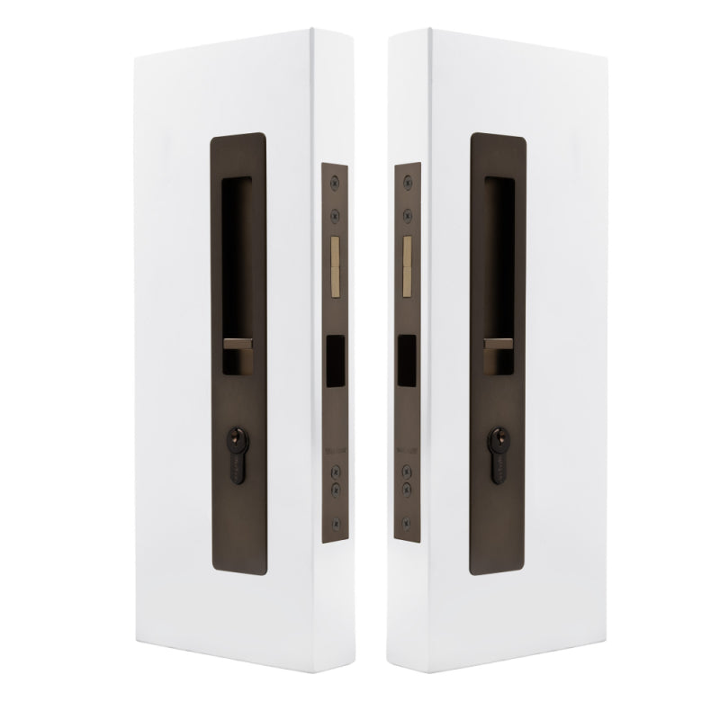 LUME - Locking Set - Key/Key - Integrated - 250mm - 43-50mm Doors  in Cocoa Bronze