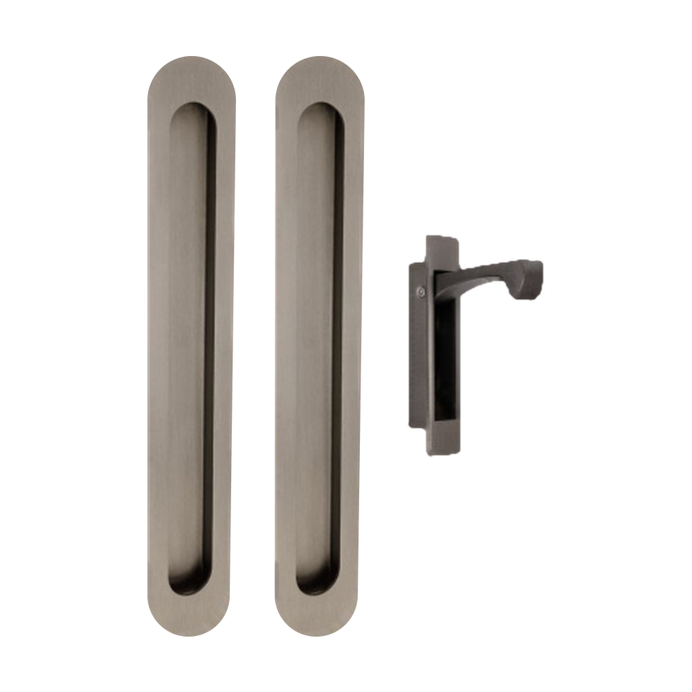 Duke Flush Pull Kit in Graphite Nickel