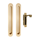 Duke Flush Pull Kit in Satin Brass