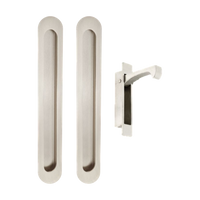 Duke Flush Pull Kit in Satin Stainless
