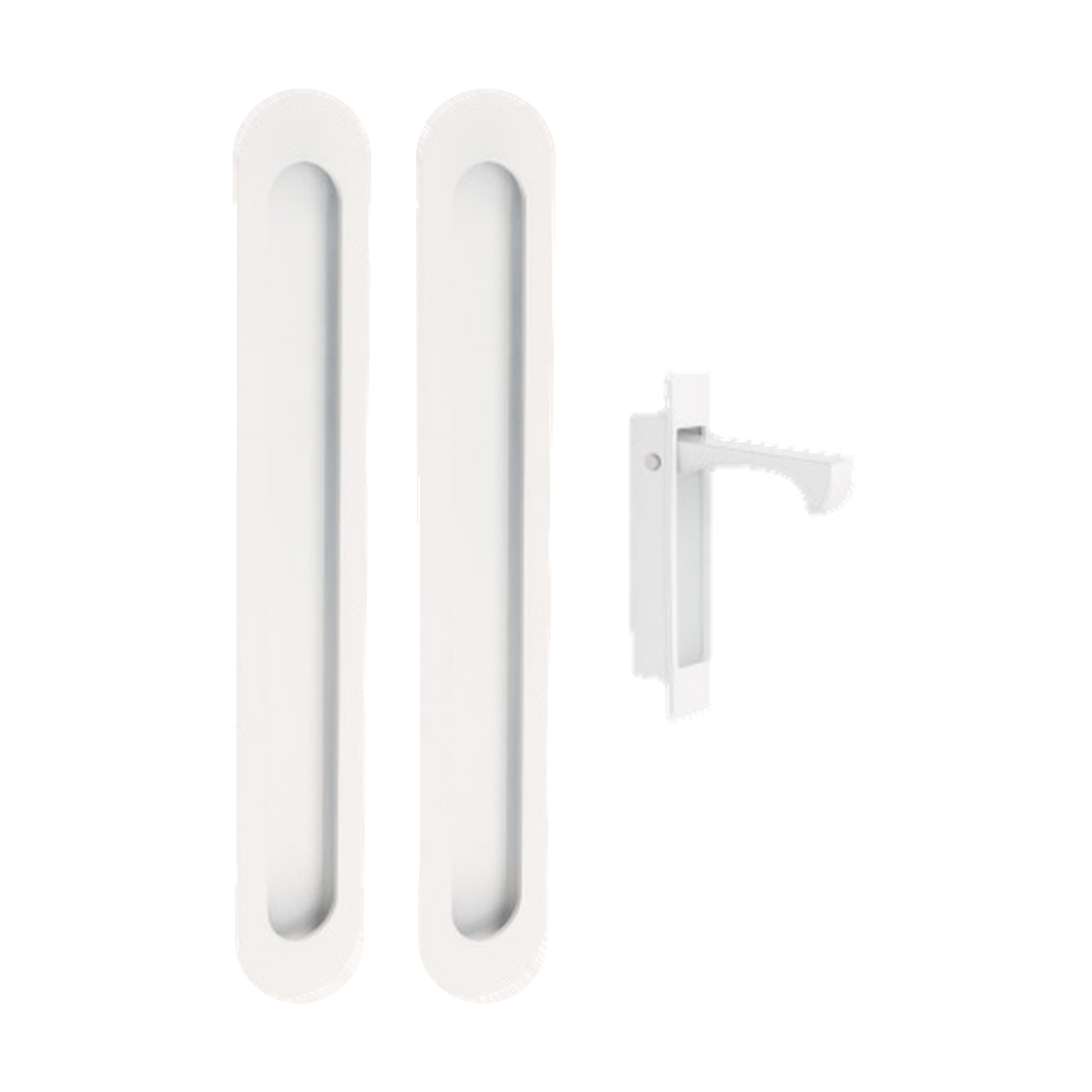 Duke Flush Pull Kit in White