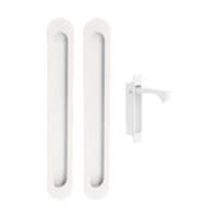 Duke Flush Pull Kit in White
