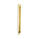 Zanda Verve Flush Pull handle in brushed satin finish, showcasing sleek modern design and sturdy metal construction.
