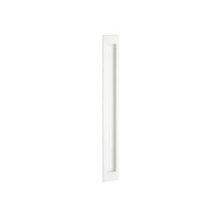 Zanda Verve Flush Pull in white with sleek modern design, mounted on a door or cabinet for minimalist style.