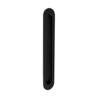 Duke Flush Pull 250mm x 40mm Concealed Fix in Black