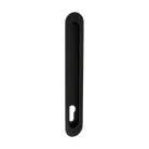 Duke Flush Pull 250mm x 40mm Concealed Fix - With Euro Hole in Black