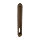 Duke Flush Pull 250mm x 40mm Concealed Fix - With Euro Hole in Ember Bronze