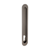 Duke Flush Pull 250mm x 40mm Concealed Fix - With Euro Hole in Graphite Nickel