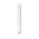 Duke Flush Pull 250mm x 40mm Concealed Fix - With Euro Hole in White