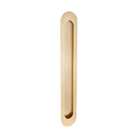 Duke Flush Pull 250mm x 40mm Concealed Fix in Satin Brass