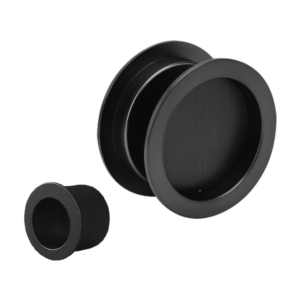 Round Cavity Slider Passage Set in Black