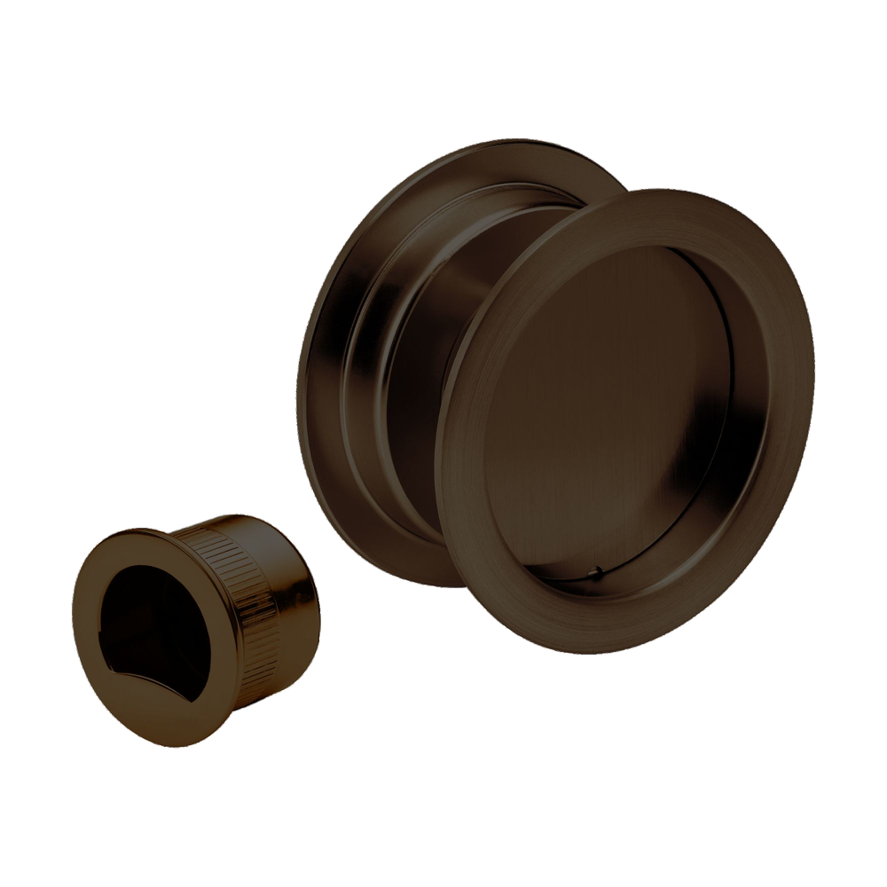 Round Cavity Slider Passage Set in Ember Bronze