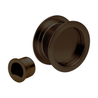 Round Cavity Slider Passage Set in Ember Bronze