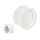 Round Cavity Slider Passage Set in White