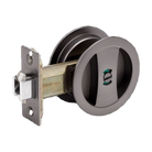 Round Cavity Sliding Privacy Set in Graphite Nickel