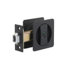 Square Cavity Sliding Privacy Set in Black