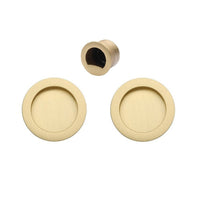 Passage Flush Pull Kit in Satin Brass