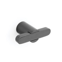 Momo FUSION Cabinet T-Pull handle in matte black finish, featuring a sleek modern design for kitchen or furniture cabinets.