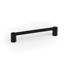 Momo FUSION cabinet pull handle in matte black with modern, sleek design for kitchen or furniture cabinetry.