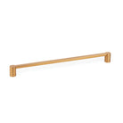 Momo FUSION cabinet pull handle in brushed bronze finish, sleek modern design for kitchen or furniture cabinets.