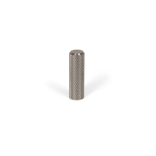 GRAF KNURLED CYLINDER KNOB 10MM DULL BRUSHED NICKEL in Dull Brushed Nickel
