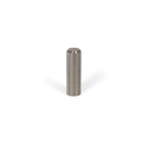 Momo GRAF knurled cylinder knob in dark bronze finish, showing textured metal surface and ergonomic design.