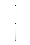 GRAF KNURLED D HANDLE 1178MM BRUSHED BLACK in Brushed Black