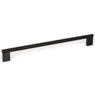 Momo GRAF knurled cabinet pull handle in black finish, featuring textured grip and sleek modern design.