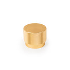 Momo GRAF Cabinet Knob in brushed dark bronze finish mounted on a wooden cabinet door.
