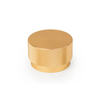 Momo GRAF cabinet knob in brushed dark bronze finish, showcasing a modern, rounded design for furniture drawer handles.