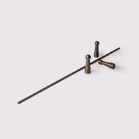 Gallery Rail Pipe 500mm - Antique Bronze in Antique Bronze