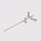 Gallery Rail Pipe 500mm - Satin Nickel in Satin Nickel