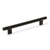 Momo Hendrix cabinet pull handle in matte black, sleek metal handle for kitchen or furniture drawers and cabinets.