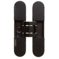 KuBi 7 Concealed Hinge up to 100kg Door. Use 2 hinges for 80-100kg and 3 hinges for 100-120kg. Minimum Door Thickness 40mm in Black