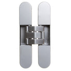 KuBi 7 Concealed Hinge up to 140kg Door. Use 2 hinges for 100-120kg and 3 hinges for 120-140kg. Minimum Door Thickness 40mm in Satin Chrome