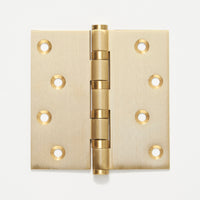 Lo & Co Hinge 100mm x 100mm in Brass