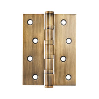 Momo fixed pin hinge measuring 100mm by 76mm with durable metal construction, designed for reliable door or window installation.