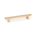 Momo HINOKI timber cabinet pull handle in oak wood with a smooth, curved design for kitchen or furniture use.