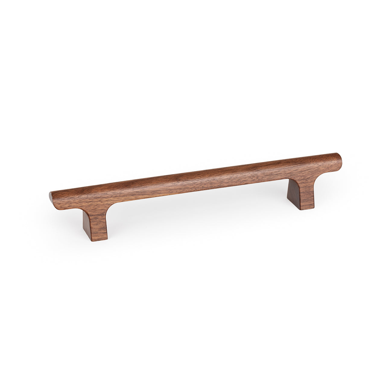 Momo HINOKI timber cabinet pull handle with natural wood finish and sleek, modern design for kitchen or furniture furniture.