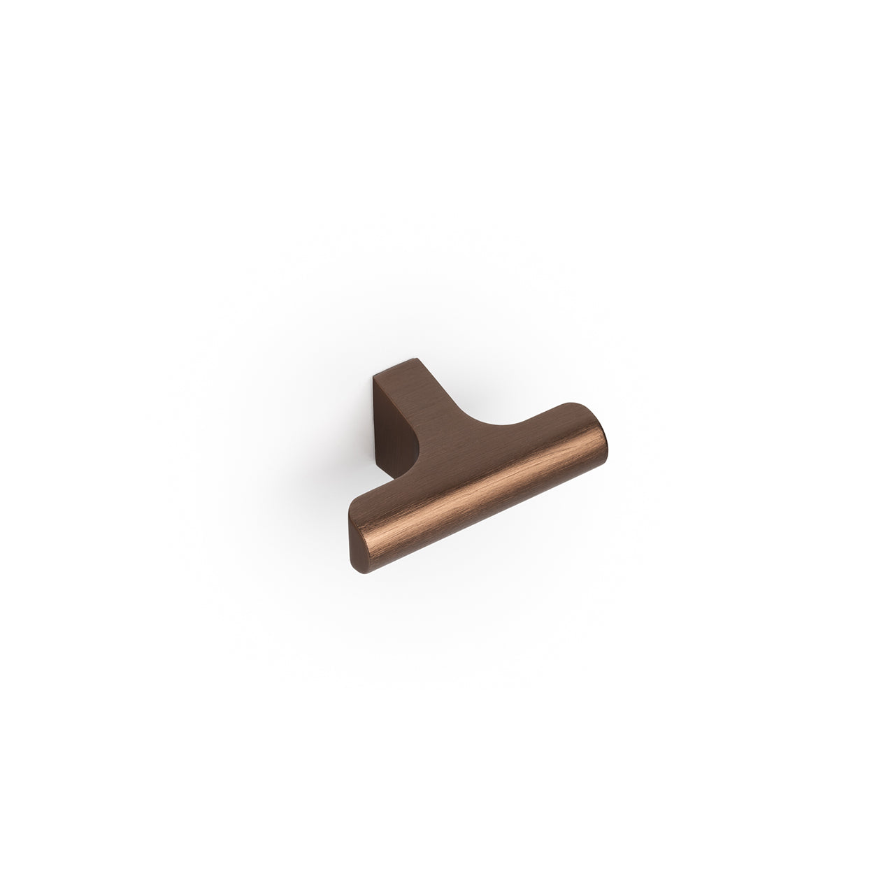 Momo HINOKI Cabinet T-Pull in brushed bronze finish, featuring a sleek modern design for furniture hardware.